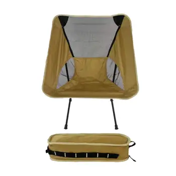 Ultraleve Camping Dobrável Cadeira resistente e Compacto Portátil de Alta Fezes de Volta para a Praia do Gramado Mochila para Piquenique com Saco de Armazenamento