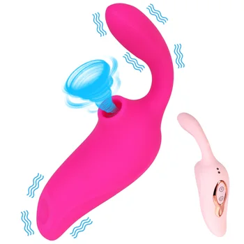 20cm Batendo Chupar o Vibrador para as Mulheres Vaginal Estimulador de Clitóris Otário Plug Anal Masturbador Feminino Sexo Brinquedo Produtos Eróticos
