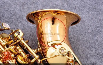 Japão Marca Original SC-992 Curva Saxofone Soprano Fósforo, cobre plano B Sax com Todos os Acessórios envio Rápido