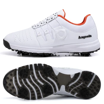Novos Sapatos de Golfe Homens Womne Tamanho Plus 46 47 Golf Tênis para Casais Impermeável Golfistas Usa Luz de Peso, Andando de Tênis