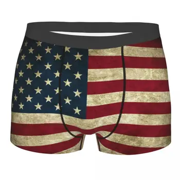 Legal Bandeira dos EUA Cuecas Mens Underwear roupa interior de Calcinha Shorts, Cuecas Boxer Homem Cueca Ventilar Poliéster Impressão Boxer Shorts