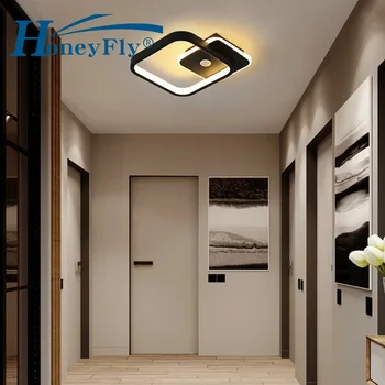 HoneyFly LED do Sensor de Movimento da Luz de Teto do PIR 14W AC 220V Corpo Humano IR de Indução Lâmpada do Teto do Corredor Iluminação interna