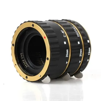 Adaptador de lentes Autofoco close-up anel para Canon ouro EOS eletrônico close-up anel de fotografia Macro anel adaptador