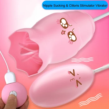 20 Velocidade do Mamilo Otário Língua Lambendo Vibrador Estimulador do Clitóris Mama Ampliar Vibrador Brinquedos Sexuais Masturbador Vagina para as Mulheres