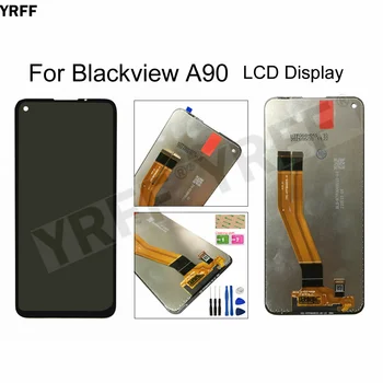 Telemóvel Telas de LCD Para Blackview A90 Tela lcd Touch screen Digitador do Painel de Vidro do Sensor Ferramenta de Reparo Frete Grátis