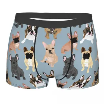 Novidade Boxer Frenchie Bulldog francês Shorts Calcinha Homem Cueca Animal Cão Respirável Cuecas para homens Plus Size