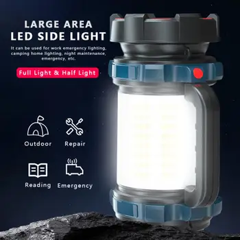 Super Lanterna LED Brilhante, Impermeável Holofotes Poderosos USB Carregar a Tocha de Mão Portátil de Acampamento ao ar livre Luzes de Emergência