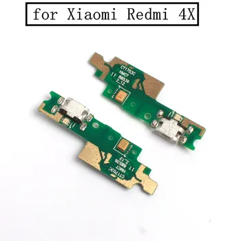 para Xiaomi Redmi 4X USB Porta Carregador Dock Conector da Placa do PWB de Fita cabo do Cabo flexível do Porto de Carregamento de Substituição de Componentes de Peças de Reposição