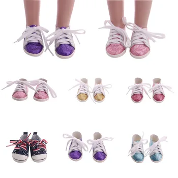 Roupas de boneca Chip Pentagrama & Sapatos de Lona De 18 Polegadas &Careca Boneca &Bebê recém-Nascido Geração de Aniversário da Menina do Brinquedo Presentes