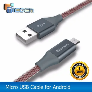TIEGEM Cabo Micro USB para Samsung S3/S4/S5/S6/S7 HTC Android da SONY 3m 2m Carga Rápida de Nylon Cabo USB Carregador Acessórios do Telefone