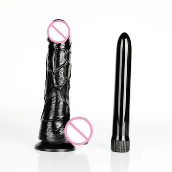 2pcs/Set Sexo de Produtos de Saúde de Vibradores para as Mulheres enorme Vibrador Plug Anal Vibrador Choque Realista Vibrador Massageador Vibrador Brinquedos Sexuais