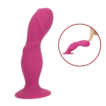 Em Silicone Macio Enorme Balanço Vibrador Brinquedos De Sexo Anal Esferas De Massagem De Próstata Real Pênis Vibrador Feminino Masturbação Eróticos Adultos Brinquedos Sexuais