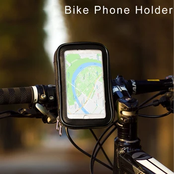 Motocicleta, bicicleta de Telefone do Suporte de Telefone de Suporte Suporte Móvel para HUAWEI iPhone Samsung 4.7 6.3 polegadas à prova d'água Caso Saco