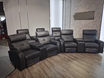 2022 sofás modernos para sala de Home Theater Sofá Cinema do Sofá do Recliner Conjunto com Couro VIP Teatro Chairsliving móveis de quarto