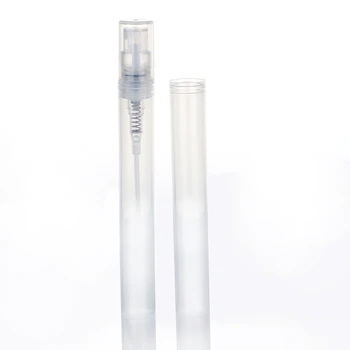 (100 pcs / lote) Vazio 5ML Mini Spray de Plástico Frascos de Perfume Venda Pequena Amostra de Perfume Nebulizador