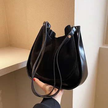 Famoso design da marca 2-em-1 Bolsa de Moda 2022 Estilo Selvagem Simples Ombro Messenger Bag Moda saco de Balde para as mulheres