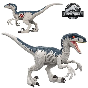 Em Estoque Importa 2022 NOVO Jurassic Mundo GWN14 Dominação do Mundo Danos de Batalha Velociraptor Móveis Dinossauro Modelo de Brinquedos