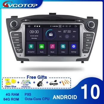AVGOTOP Android 10 do Carro DVD Player Multimídia para HYUNDAI ix35 2010 2011 2012 2013 RDS GPS Carplay Navi Vehilce Unidade de Cabeça