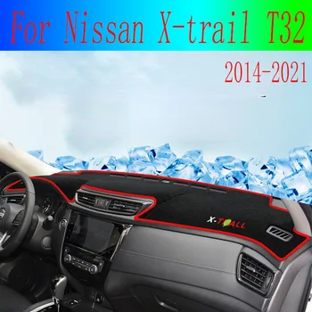Para Nissan X-trail T32 Carro Tampa do Painel de controle Evite a Luz Almofada do Painel de Instrumento Tapete Tapetes Acessórios 2014-2018 2019 2020 2021