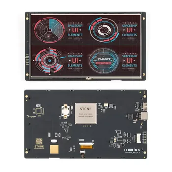 Painel de Toque do LCD 10.1 Totalmente compatível com RS232/TTL Interface UART e USB porta de monitor TFT Táctil controlador RS232,