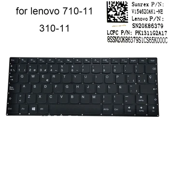 710-11 Teclado espanhol para o Lenovo Yoga 310-11 310-11IAP 710-11IKB 710-11ISK SP qwerty ES Espanha teclados notebook V154620AK1