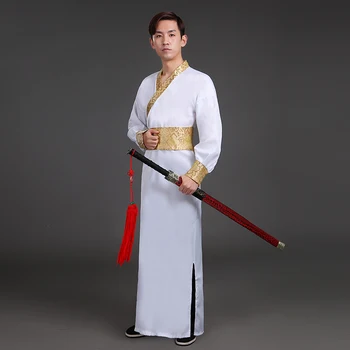 Homens Hanfu Adulto Novo Traje Hanfu Trajes de Melhoria de Estilo Chinês, Guerreiro Cavaleiros Estudiosos da Dinastia Song Fantasias